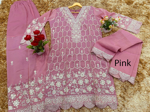 Meilleures ventes Robe longue en Georgette Anarkali de style indien traditionnel avec le créateur Dupatta pour femmes Belle robe de soirée - Product Image 2