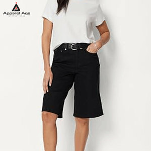 Shorts Bermuda pour femmes en coton 100% écologiques, respirants et à séchage rapide, haute qualité, faible MOQ - Product Image 5