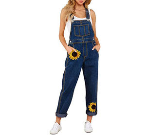 Nuevas llegadas: Monos de mezclilla de cintura media para mujer, estilo vintage, de alta calidad, para verano, al por mayor. - Product Image 1