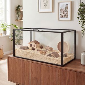 Gabbia di Allevamento in Acrilico per Piccoli Animali - Grande, Anti-Masticazione, con Parte Superiore Apribile - Product Image 2