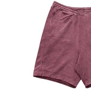 กางเกงขาสั้นคาร์โก้ผู้ชายสไตล์วินเทจย้อมสีซันได ผ้าโพลีเอสเตอร์/คอตตอน ขอบดิบ พิมพ์ลายพัฟ  ความยาวระดับเข่า - Product Image 6