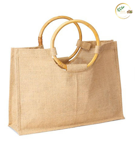 Sac de transport en jute biodégradable robuste avec fermeture éclair et poche intérieure pour usage quotidien et cadeaux d'entreprise - Product Image 2