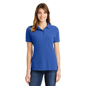 Polo de piqué peinado para mujer de Port and Company LKP1500 - Product Image 4