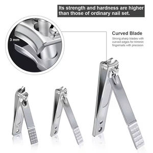 Kit Profesional de Manicura y Pedicura de Calidad de Salón, Set de Cuidado de Uñas con Cortaúñas 4 en 1, Empujador, Tijeras, Estuche Metálico y Bolsa - Product Image 6