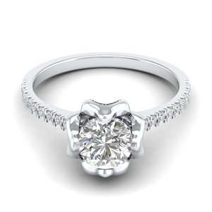 REYES Best Selling Round Cut 1.16 Carat Moissanite <b>Rings</b> Original <b>Solitaire</b> 925 Sterling <b>Silver</b> Wedding Fine Jewelry for Women - Product Image 5