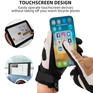 Gants de cyclisme d'hiver imperméables pour hommes et femmes, compatibles écran tactile, thermiques, pour vélo, moto, course à pied, randonnée, conduite - Product Image 2