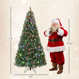7.5ft Prelit RGB Dynamic <b>LED</b> Christmas <b>Tree</b> with Remote Control Daily Timer Hinged Design Easy Assembly - Product Image 3
