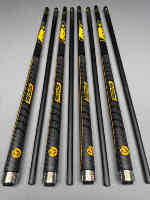 Queue de billard Premium Preoaidr Série 314 Black Tech en fibre de carbone avec pointe de 14 mm pour le jump et le break