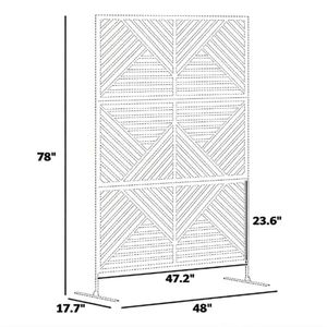 Black Outdoor Privacy Fence Screen <b>Plant</b> Climbing <b>Frame</b> Screen & Room Divider Product Category - Product Image 6