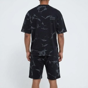 <b>Men</b> Oversized <b>Tie</b> Dye Streetwear Set Casual Matching Tee And Shorts Relaxed Fit Summer Fashion Urban Everyday Outfit - Product Image 5