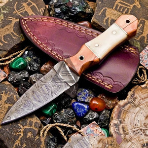 Cuchillos de Hoja Fija Fabricados Profesionalmente - Hoja de Acero Damasco Inoxidable para Bricolaje, Personalizable OEM, Hecho en Pakistán, Más Vendido - Product Image 5