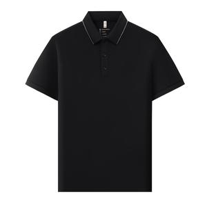 Logotipo Personalizado Bordado para Camisetas Polo, 75% Algodón, Botones Sólidos, Talla XL, Diseño Liso Corto, Camiseta Casual con Estampado - Product Image 1