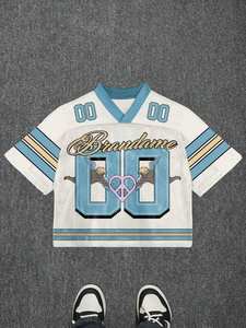 Jersey Corto de Malla para Mujer, Tendencia 2026, Estilo Y2K, Estampado Gráfico con Número, Personalizado, Venta al Por Mayor, Proveedor OEM - Product Image 2