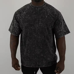 T-shirts délavés à l'acide de qualité supérieure, T-shirts délavés à l'acide avec logo personnalisé, créez votre propre idée, T-shirts délavés à l'acide fabriqués par Numica Sports - Product Image 2