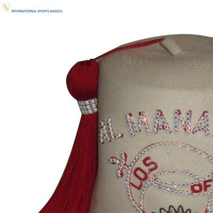 Custom Embroidered Adjustable Unisex Masonic Regalia Shriners Fez <b>Hat</b> for Casual Wear - Product Image 6