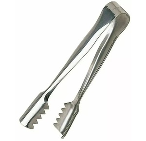 Pinzas para Hielo de Acero Inoxidable con Aspecto Vintage, Utensilios de Cocina y Bar, Artesanía, Pinzas para Cubitos de Hielo de Metal con Acabado Plateado - Product Image 3