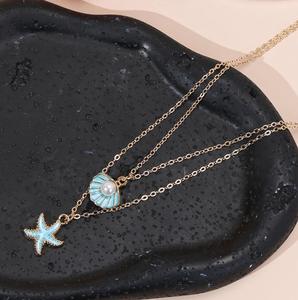 <b>Hot</b> Sales New Design Fashion Layered Alloy Beaded Necklaces for Women Gift - Product Image 2