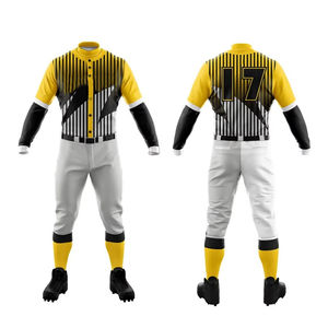Conjunto de Uniforme de Béisbol y Sóftbol Unisex de Diseño Personalizado, Ropa Deportiva Transpirable de Secado Rápido de Alta Calidad 100% Poliéster - Product Image 1