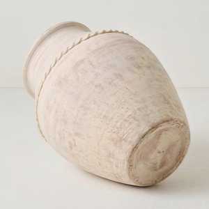 Vase de table en céramique mate texturée blanche moderne, récipient à fleurs, largeur 12-16 pouces, hauteur 24 pouces+, pour la décoration de la maison, du salon ou de mariage - Product Image 3