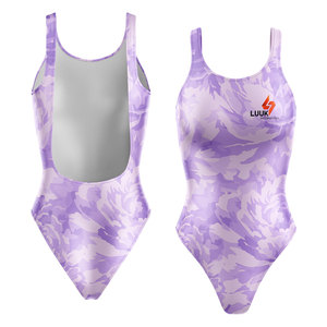 Traje de Baño de Una Pieza Personalizado por Sublimación para Mujer, Traje de Baño Elástico de Secado Rápido para Piscina, Playa y Deportes, Fabricación OEM - Product Image 3