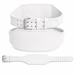 Ceinture de musculation en cuir rose avec boucle à levier réglable, emballage personnalisé, soutien lombaire pour la musculation en salle de sport - Product Image 3
