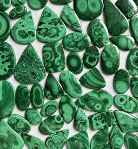 Venta al por mayor, mejor precio, cabujones de malaquita naturales multiforma, piedras preciosas sueltas ARHAN GEMS Rajasthan India 10-40mm para joyería - Product Image 3