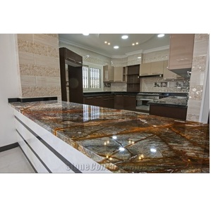 หินอ่อนนิวฟอเรสต์สีน้ำตาลคุณภาพสูง หินธรรมชาติสวยงาม เหมาะสำหรับปูพื้น ผนัง ตกแต่งลานบ้าน สวน และจัดสวน ทนทานใช้งานได้ยาวนาน - Product Image 1