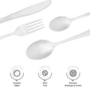 Juego de Cubiertos de Acero Inoxidable de Lujo, Colección de Artículos Esenciales para la Cena, para Veladas de Gala y Experiencias Cálidas en el Hogar - Product Image 5