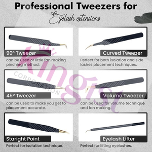 Pointed Tip Stainless Steel Flower Eyebrow Tweezers Eye Brow Trimmer Eyelash Clip Set for Cosmetic Makeup <b>Tool</b> - Product Image 2