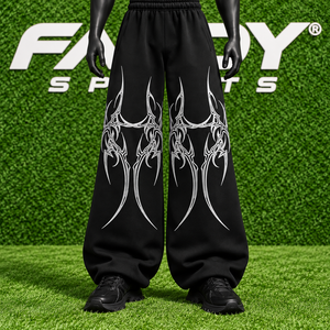 Wholesale Custom Graphic Print Heavyweight Cotton Sweatpants Y2K Streetwear Loose Fit Unisex Joggers <b>Pants</b> - Product Image 4