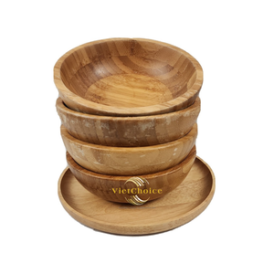 Bols en bambou naturel ronds, écologiques, compatibles micro-ondes, réutilisables, pour riz, gâteaux et fêtes - Product Image 4