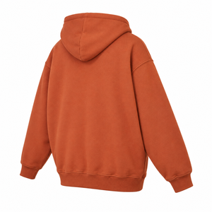 Sweat à capuche en coton molletonné pour homme avec impression silicone, marque privée, fabricant de vêtements personnalisés en gros - Product Image 6