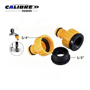 TAINWA CALIBRE 3/4" to 1/2" Two-in-One <b>Plastic</b> Garden Hose Tape Threaded <b>Tap</b> Connector Adapter - Product Image 6