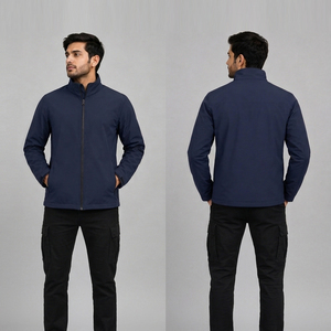 Chaqueta Impermeable para Hombre, Chaqueta de Senderismo, Chaqueta de Entrenamiento, Chaqueta de Invierno con Cuello Alto, Chaqueta Cortavientos de Algodón y Poliéster para Camping - Product Image 3