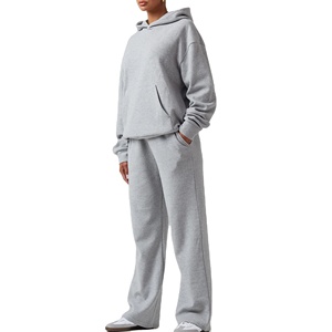 Survêtement solide de qualité supérieure pour les femmes Streetwear impression de Logo personnalisé disponible survêtement surdimensionné respirant 2026 - Product Image 1