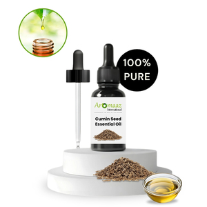 Aromaaz น้ำมันเมล็ดยี่หร่าสกัดเย็นธรรมชาติบริสุทธิ์น้ำมันหอมระเหย100% ป้องกันอาการบวมสดใหม่ทั้งหมด - Product Image 2