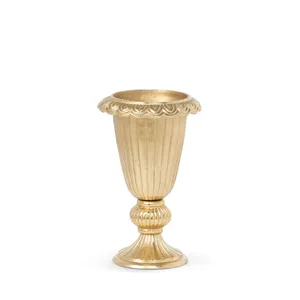 Vase à fleurs en fer forgé artisanal de style côtier, élégant support pour arrangements floraux, décoration d'intérieur, réception de mariage, luxe - Product Image 1