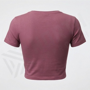 Camiseta Corta de Algodón 100% para Mujer, Conjunto Informal de Verano, Ropa Deportiva Elegante, Moda Boutique, Tendencias en Ropa Deportiva - Product Image 2