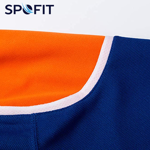 Camiseta de Hockey sobre Hielo Personalizada SPOFIT, Unisex, Sublimada, Cuello en V, Manga Larga, Malla de Secado Rápido, Poliéster, Uniforme de Equipo, Talla Adulto - Product Image 6