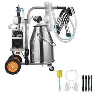 Mungitrice Elettrica da 25 L (6.6 Gal) con Secchio in Acciaio Inox 304, Tettarelle per Alimenti, Tubo in Silicone e Forte Aspirazione - Product Image 1