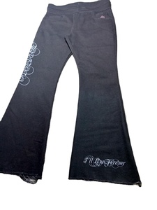 กางเกงยีนส์ทรงสลิมฟิตสีดำสไตล์วินเทจ Y2K ฮิปฮอป ผ้าเดนิมยืดหยุ่น ขาบาน สำหรับผู้ชาย  ผ้าเดนิมสั่งทำพิเศษ - Product Image 3