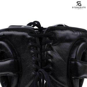 Protège-tête de boxe en cuir personnalisé, léger, respirant et réglable pour l'entraînement MMA et le kickboxing 2026 - Product Image 5