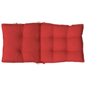 Juego de 2 Cojines Rojos para Silla de Respaldo Bajo, Tela Oxford, 100% Poliéster, para Uso en Exteriores - Product Image 6