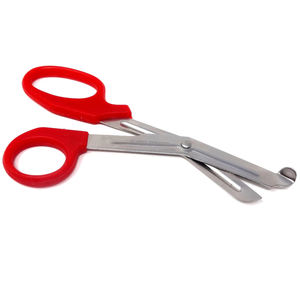 Tijeras para Trauma EMT de 5.5 Pulgadas de Alta Calidad, Mango Rojo, Tijeras Médicas para Vendajes, Acero Inoxidable, Uso Manual, Resistentes, Certificación CE ISO - Product Image 4