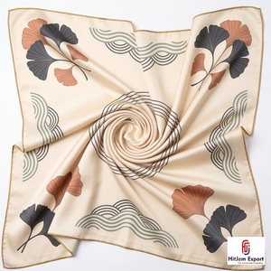 High Quality Printed Short <b>Scarf</b> Fabric Custom Design OEM ODM Private Label Textile Manufacturer Fashion Accessories Wholesale - Product Image 1