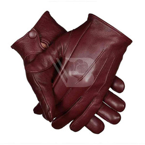 2026 Women Wholesale Genuine Sheepskin Motorcycle Leather <b>Gloves</b> Windproof Warm Winter Leather Real <b>Fur</b> <b>Gloves</b> - Product Image 5