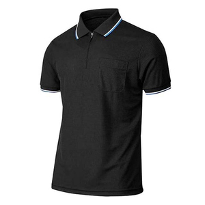 Wholesale Custom Made Solid Colors Quarter Zipper T-Shirt Short Sleeve <b>Zip</b> <b>up</b> Lightweight Casual Quarter <b>Zip</b> T-shirt for men - Product Image 6