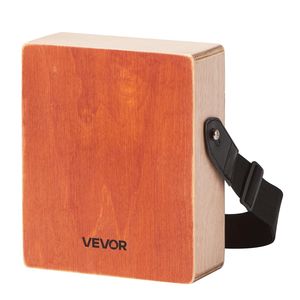 Borsa da viaggio cinturino in legno strumento a percussione Cajon Box Drum con corde di chitarra - Product Image 1