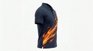 Camisas de Golf de Manga Corta para Hombre con Logotipo Personalizado del Fabricante, Antiarrugas, Transpirables, Tejido de Punto de Spandex/Poliéster - Product Image 3