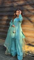 Robe traditionnelle pakistanaise Farshi Shalwar pour femmes, tenue de fête de mariage, mode ethnique culturelle, soie à séchage rapide, hauts indiens et pakistanais
